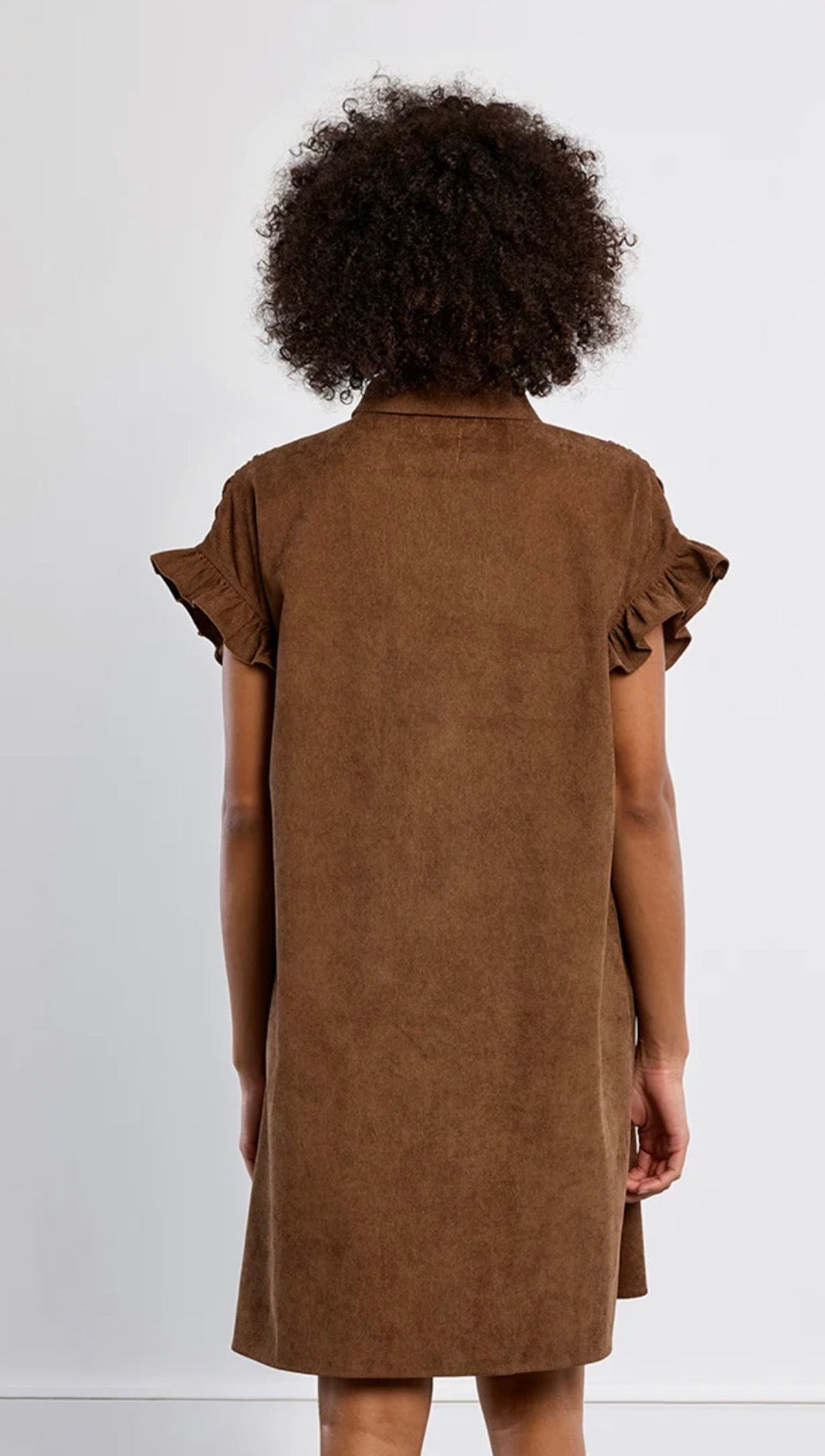 Chocolate Corduroy Dress