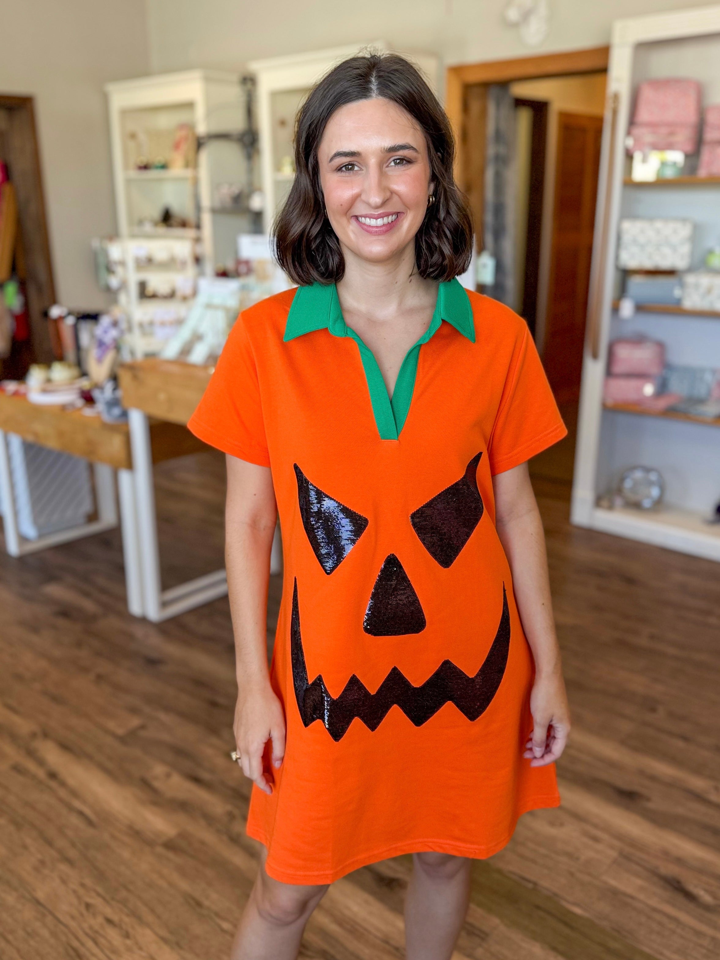 Orange Pumpkin Dress
