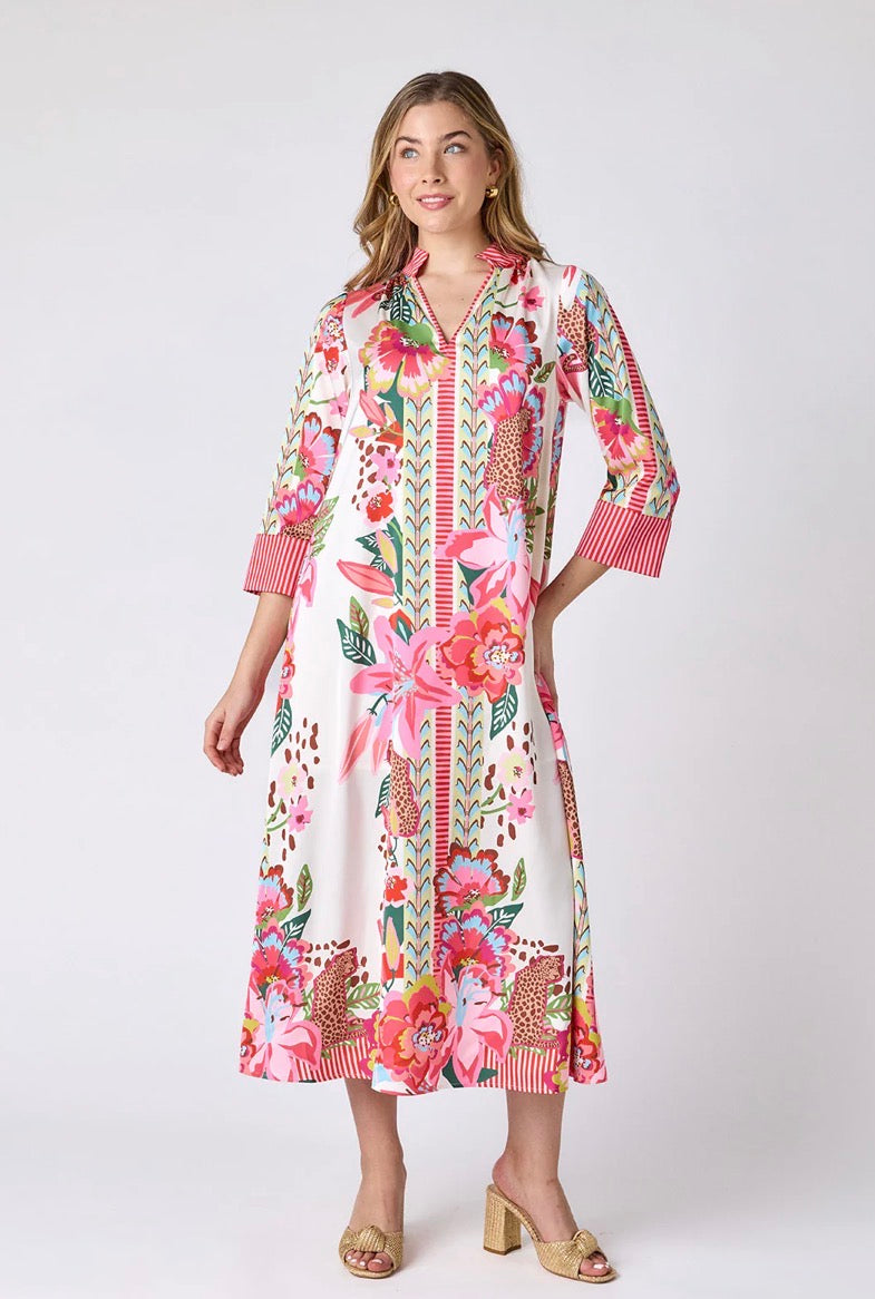 Fia Caftan In Wild Lily