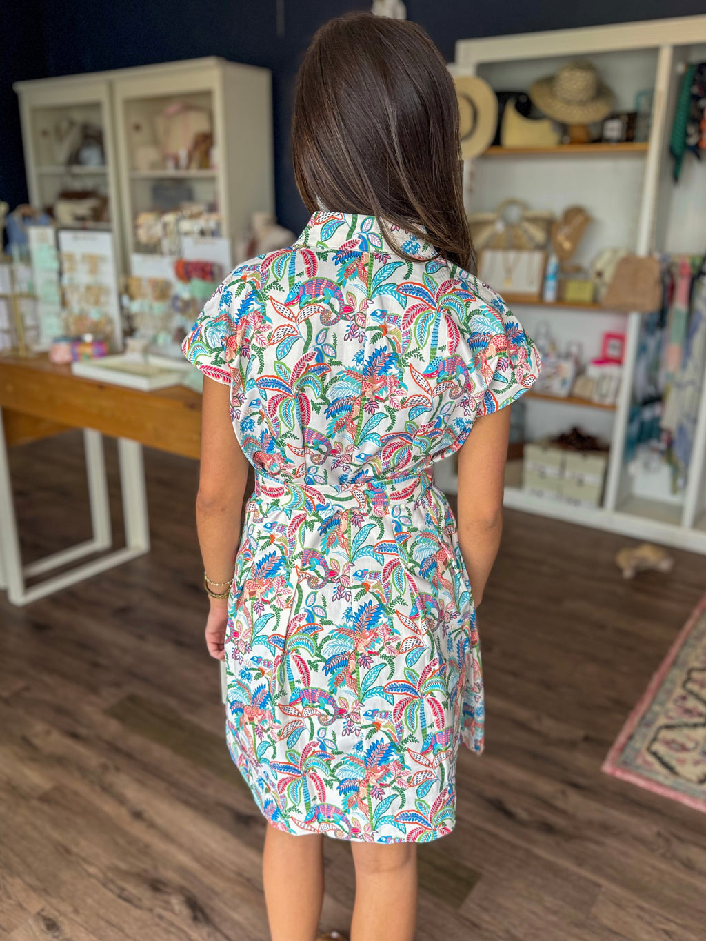 Chameleon Paradise Fit and Flare Dress