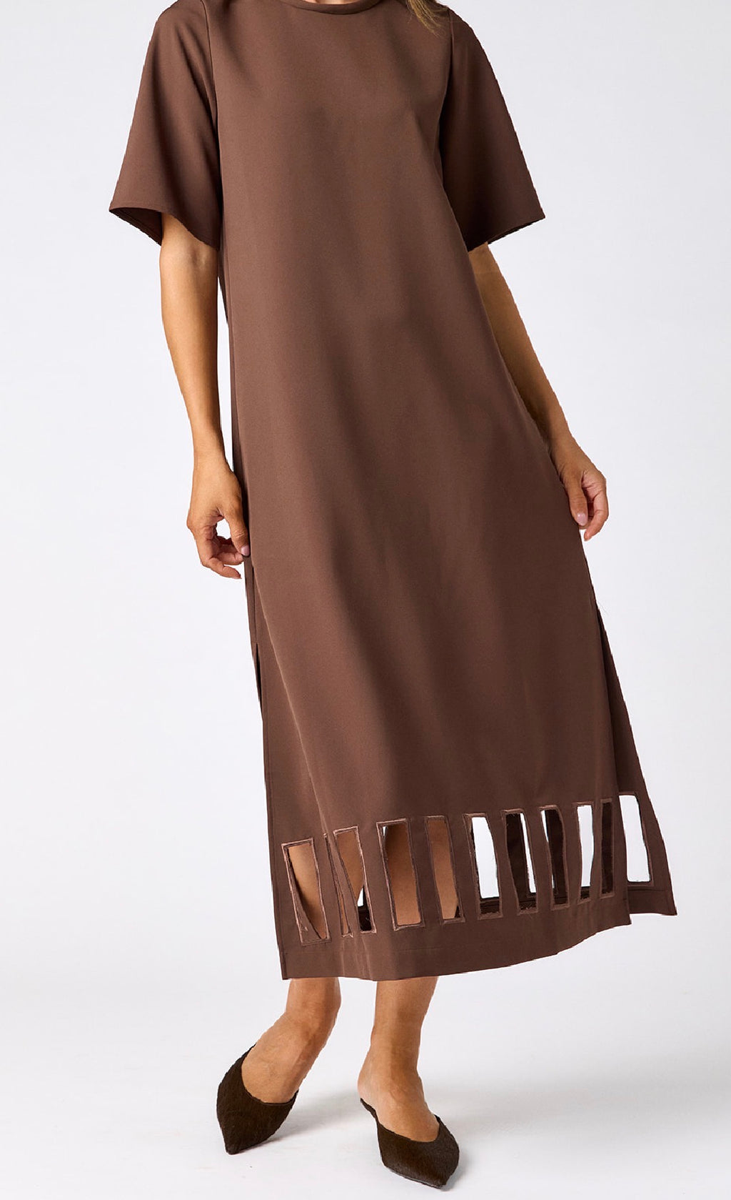 Grayson Dress in Brownie