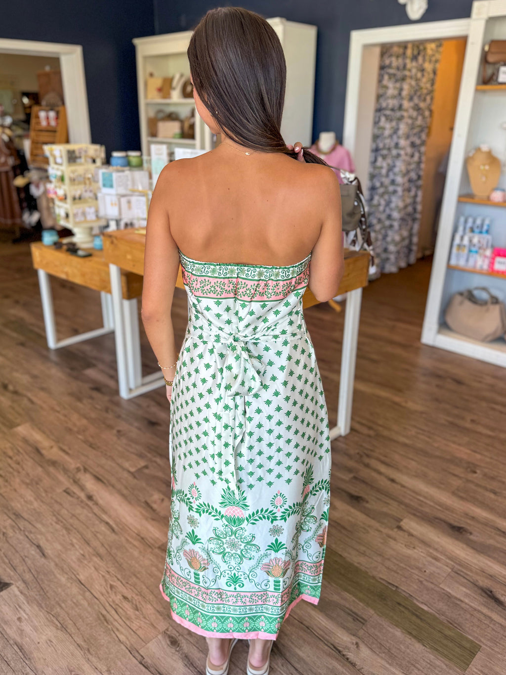 Pineapple Strapless Dress