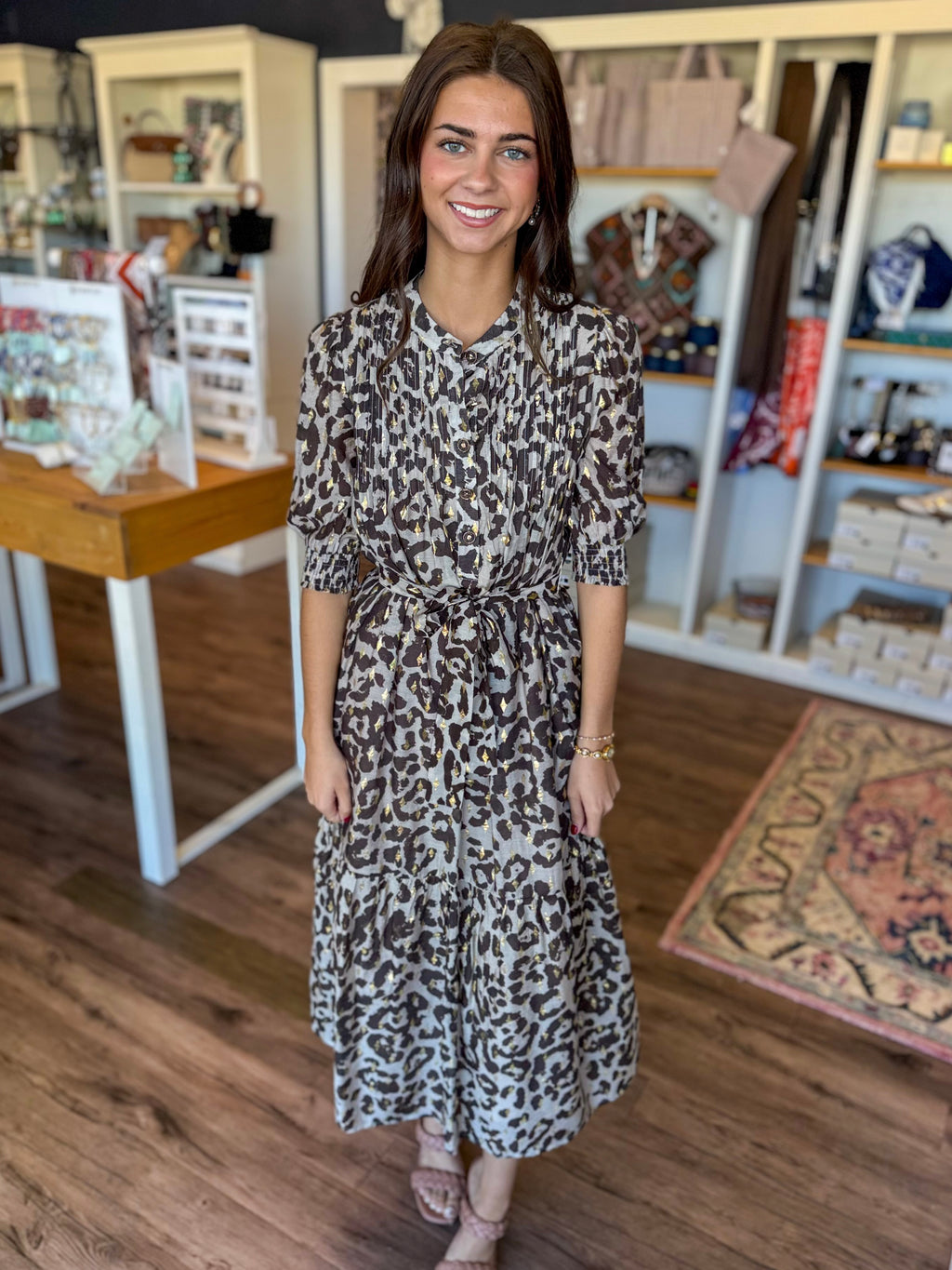 Golden Wild Maxi Dress