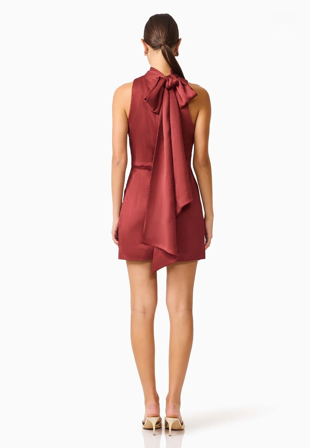 Calista Neckscarf Mini Dress