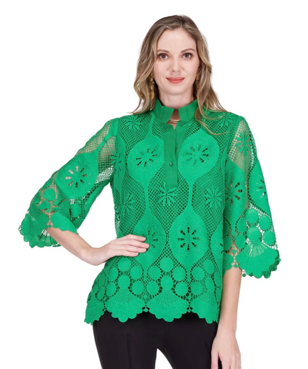 Green Lace Tunic