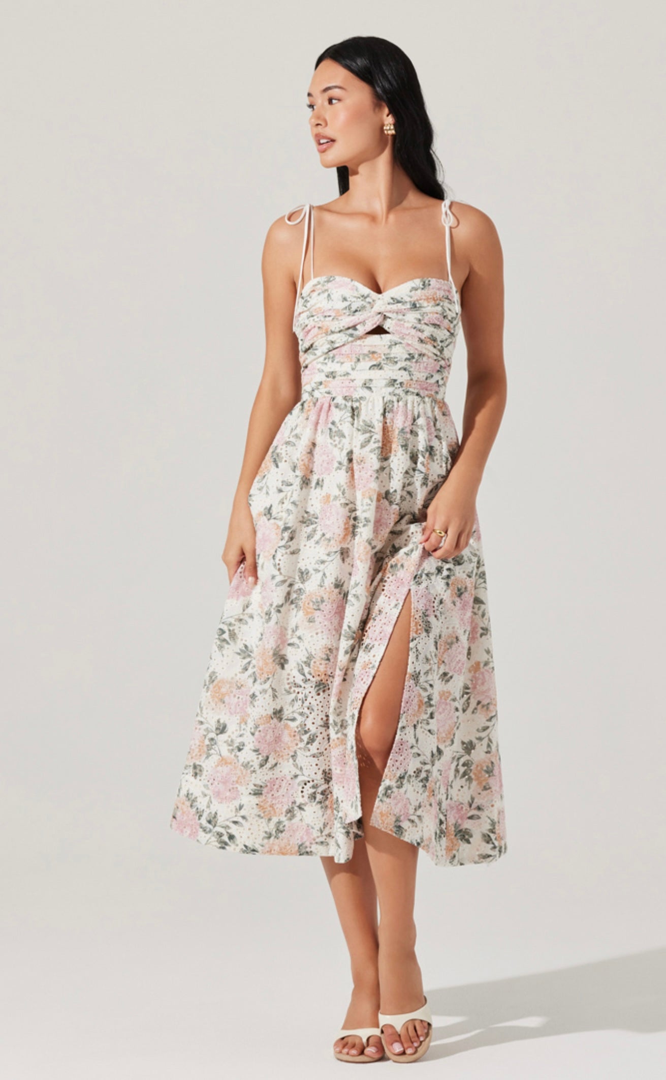 Sariah Dress in Dusty Pink Floral