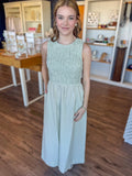 Sabrina Tieback Gingham Maxi Dress