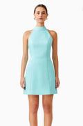 Gabi Mini Dress in Aqua