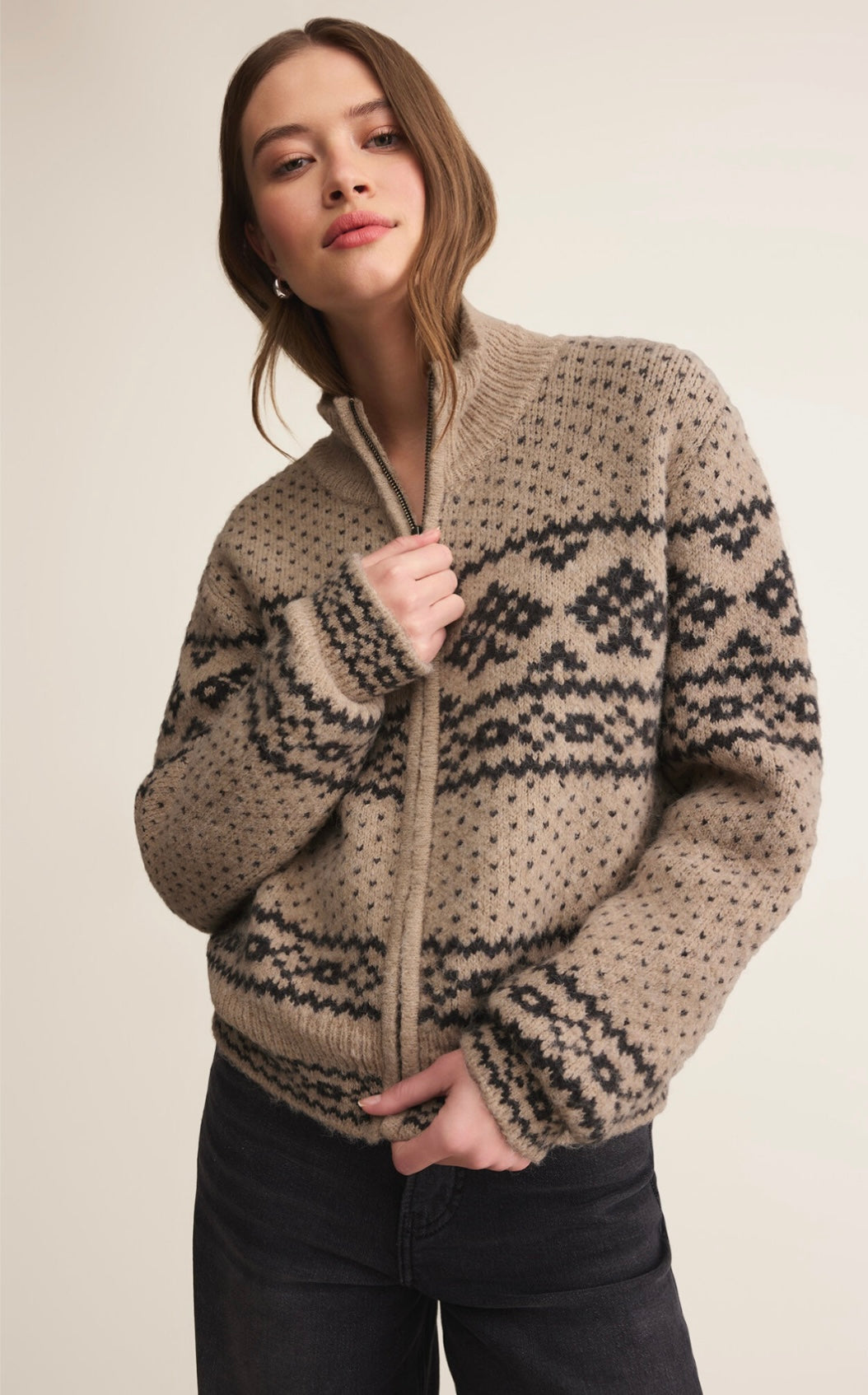 Bismarck Zip Cardigan