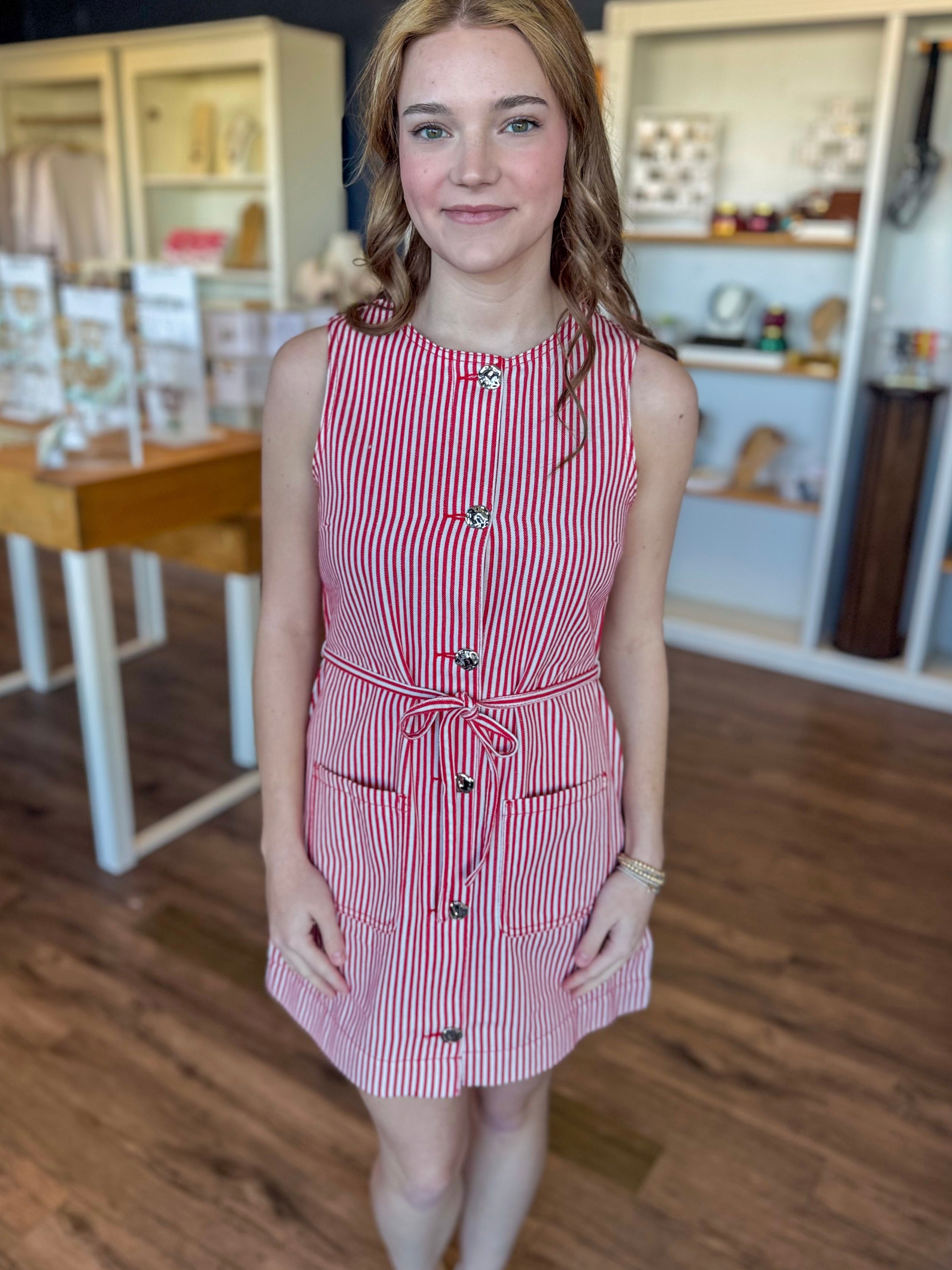 Freya Stripe Shift Dress