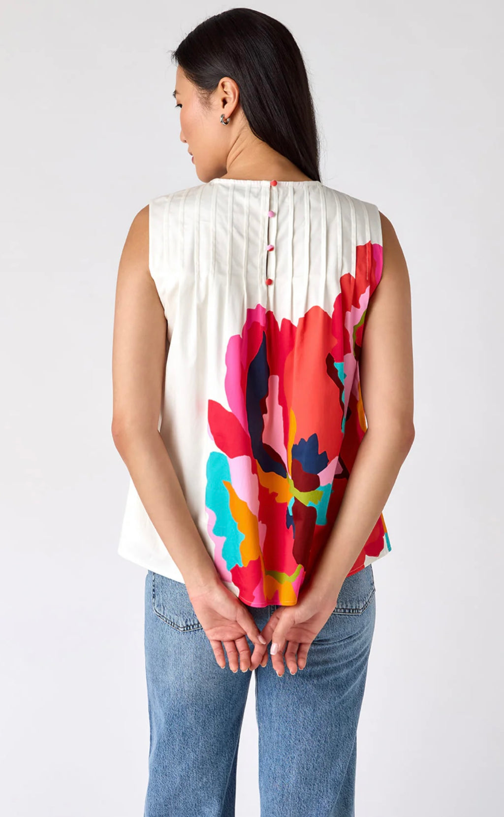 Audrey Top in Bold Blooms