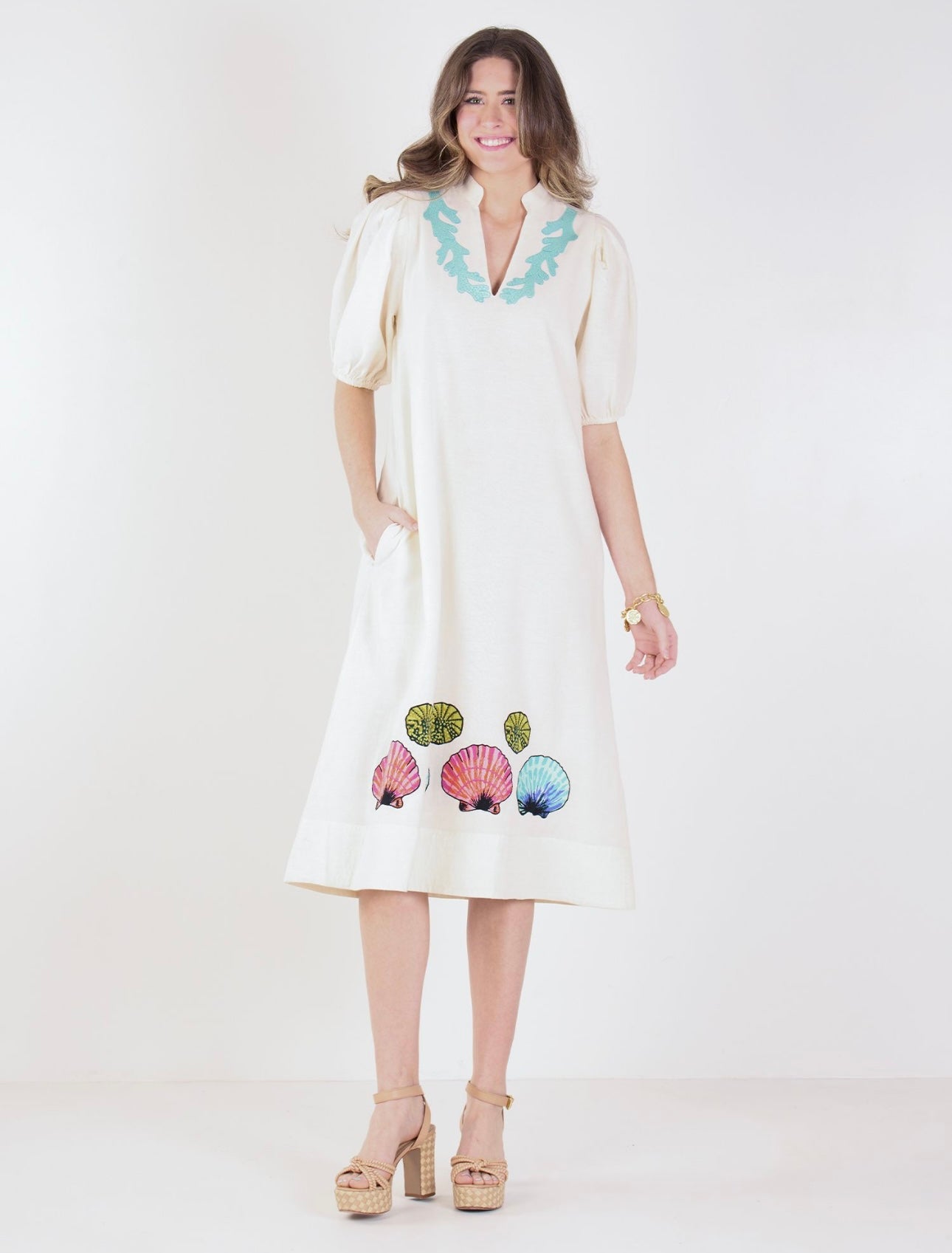 Hampton Dress in Seaside