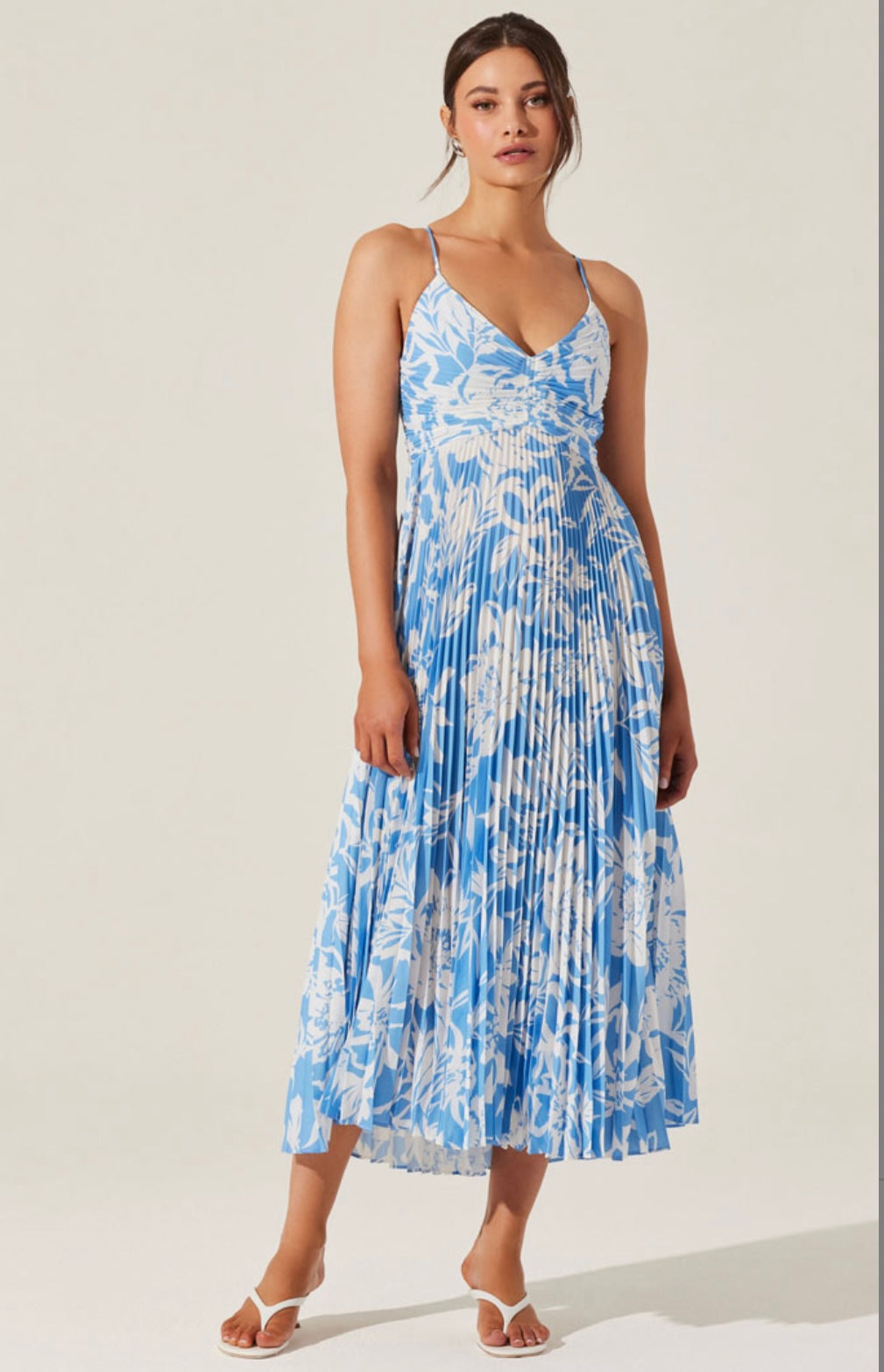 Blythe Dress in Blue Floral