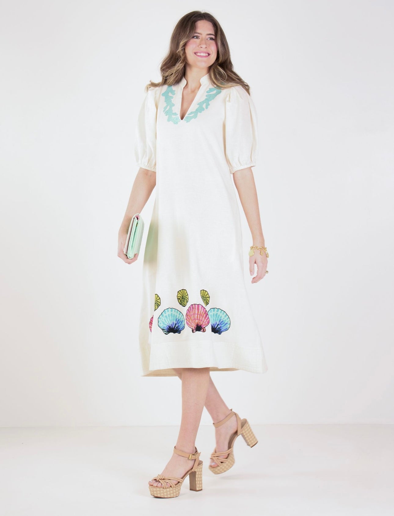 Hampton Dress in Seaside