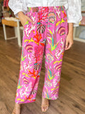 Pink Seashell Palazzo Pants