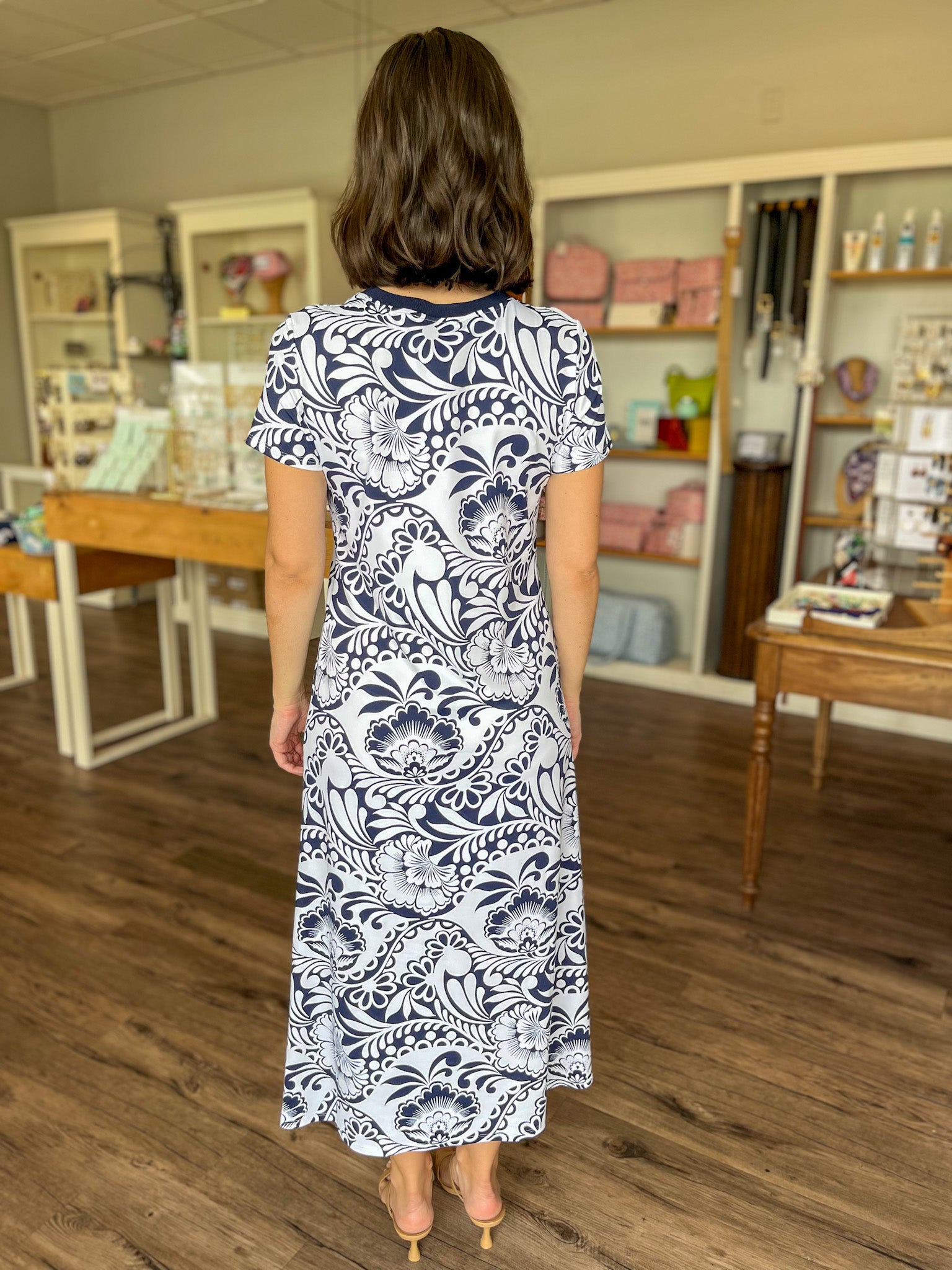 Alexandra Somerset Navy Dress