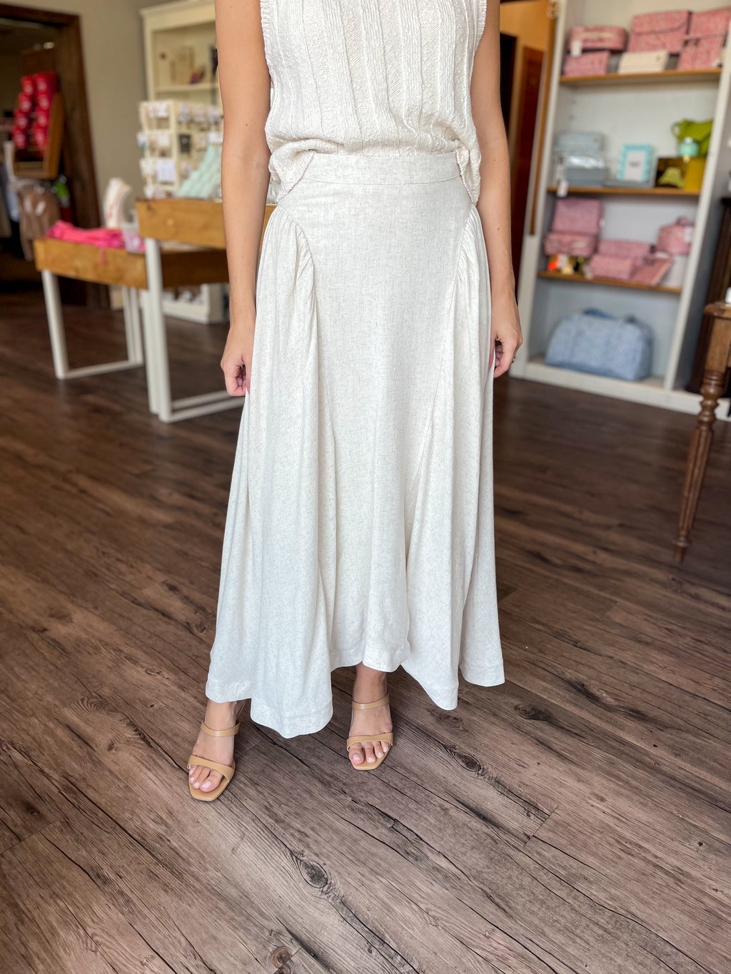Linen Maxi Skirt