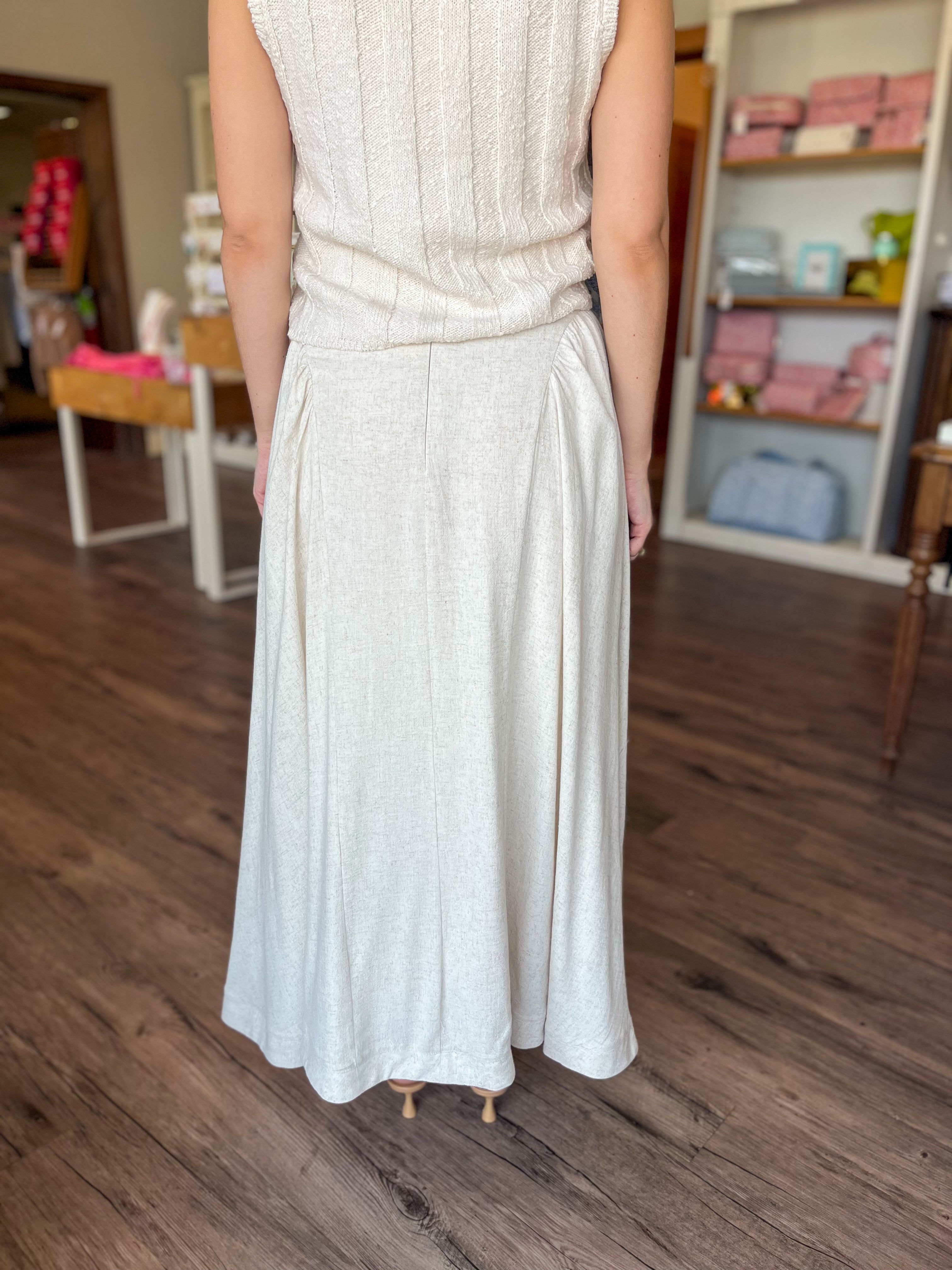 Linen Maxi Skirt