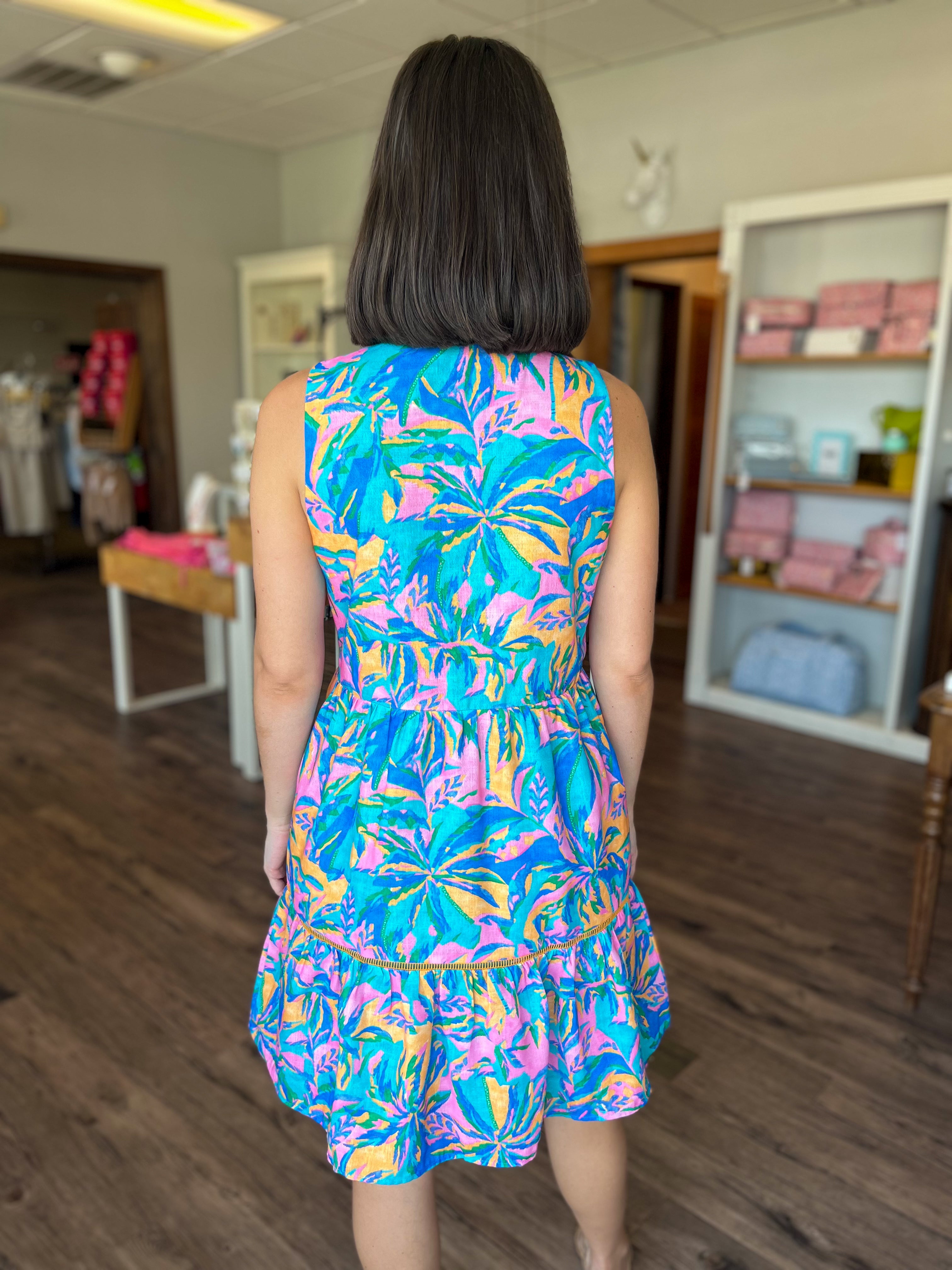 Tropical Palm Dress