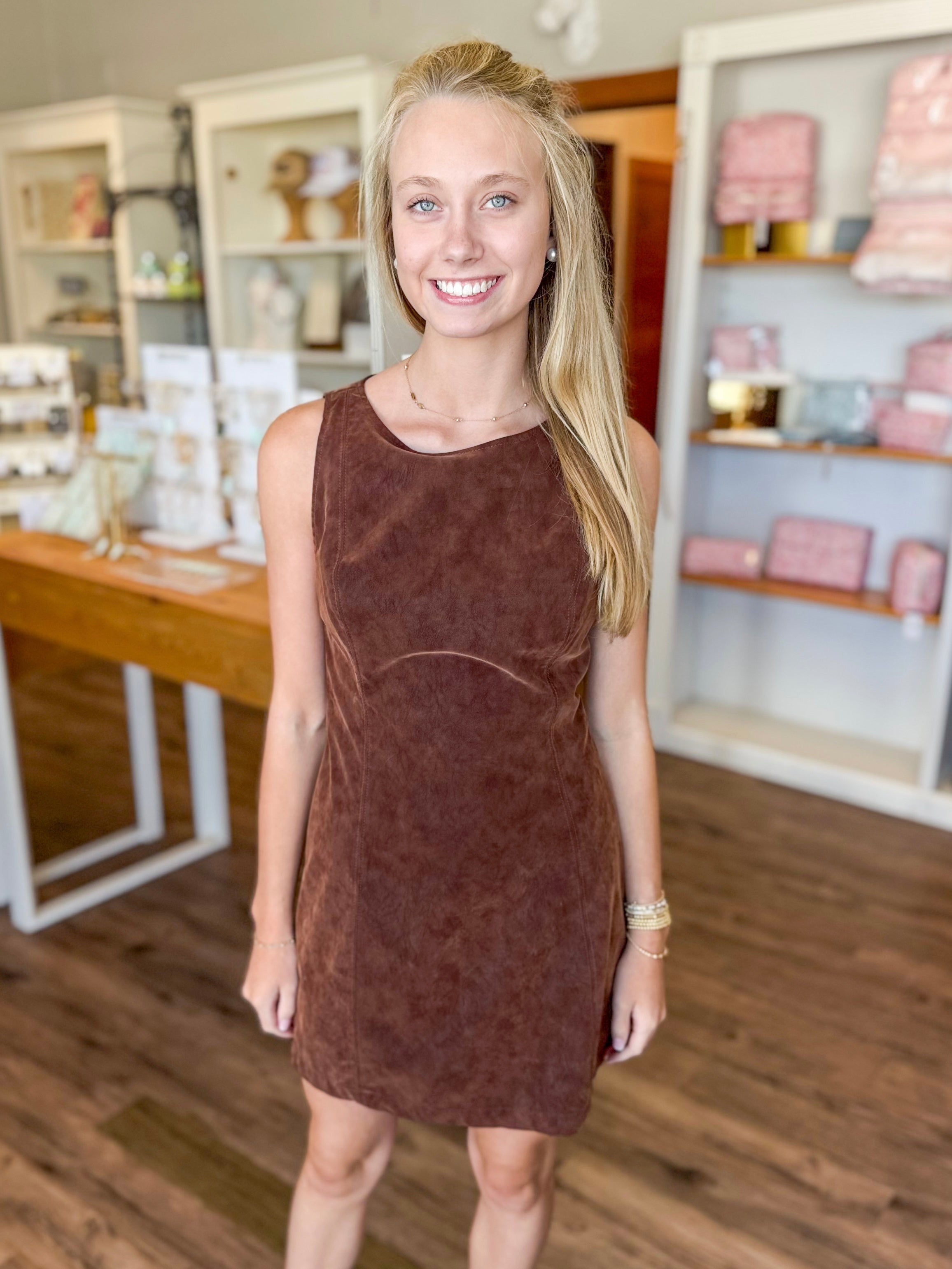 Atlas Suede Mini Dress