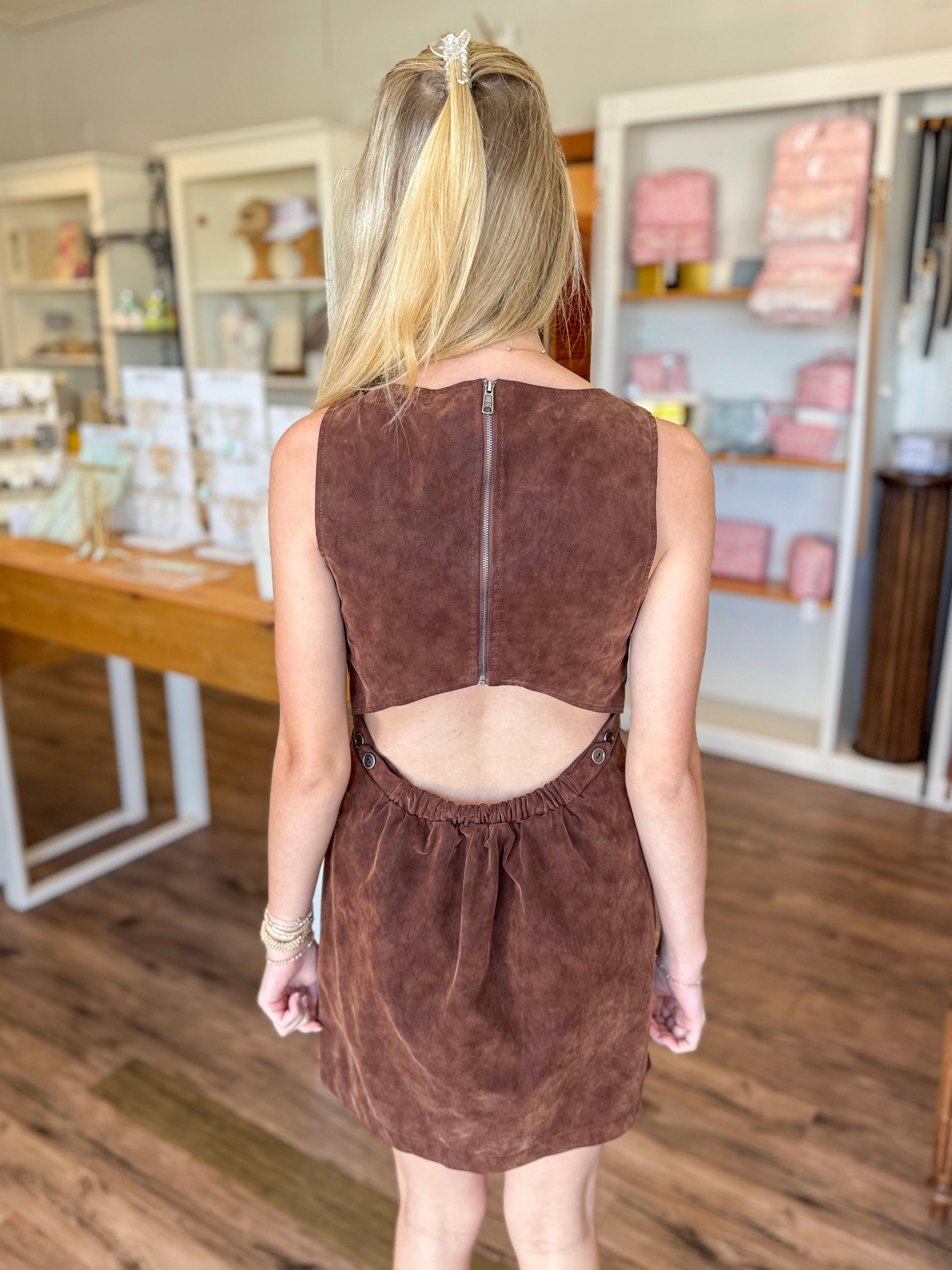 Atlas Suede Mini Dress