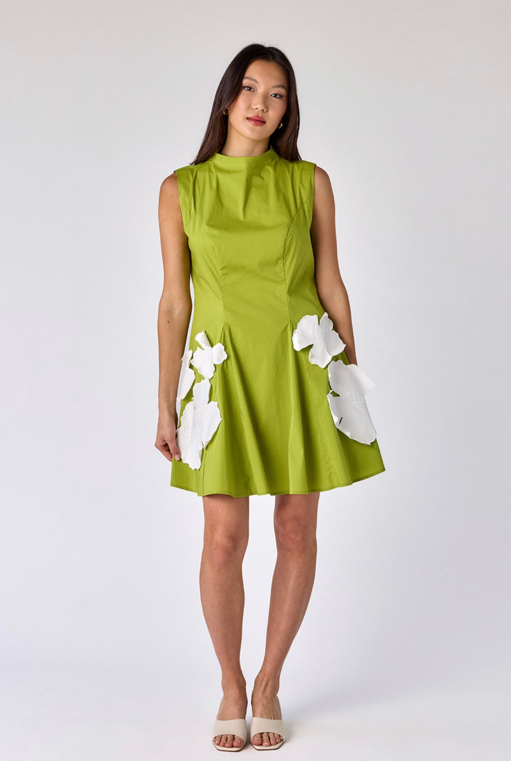 Declan Dress in Grasshopper