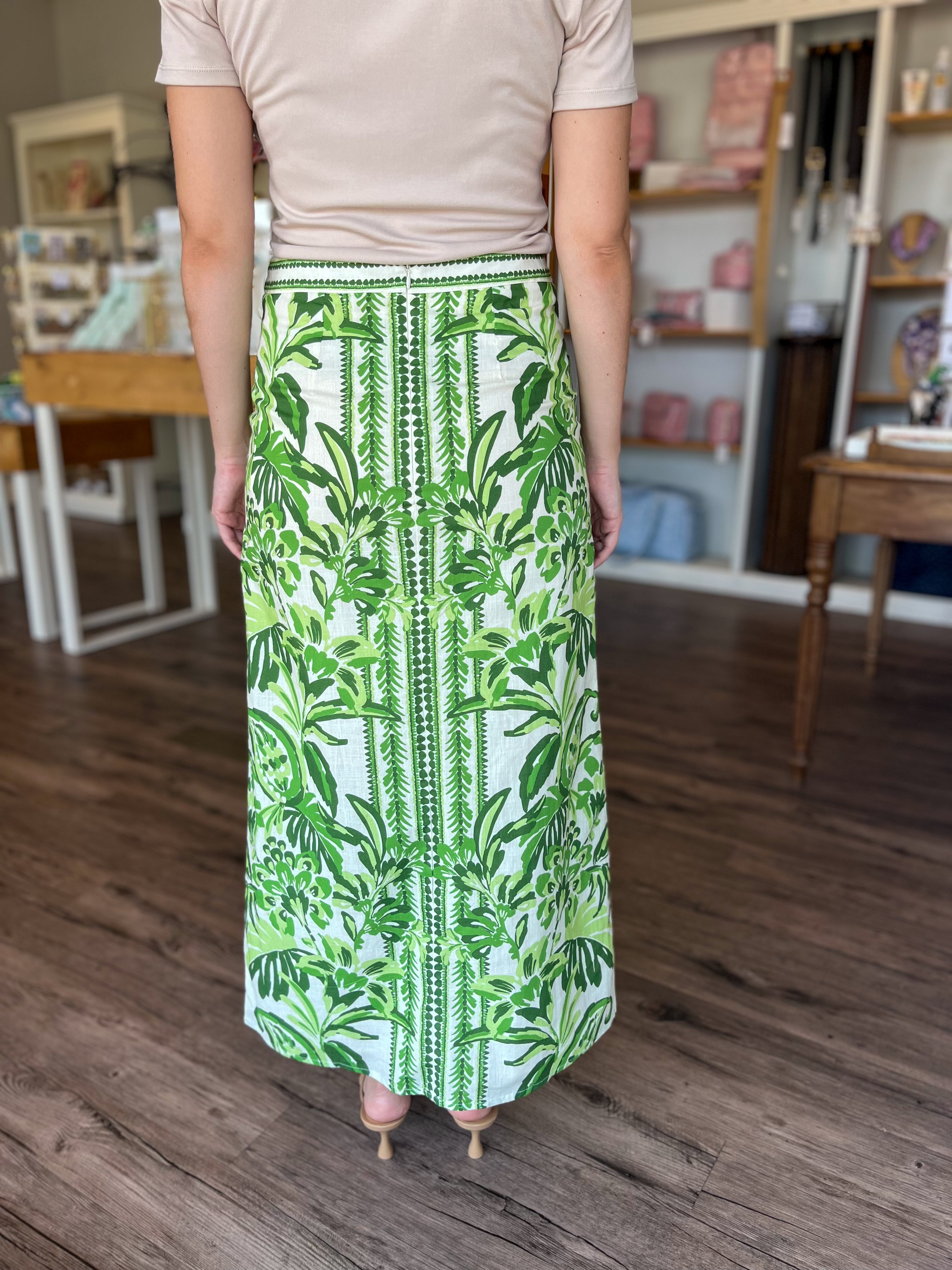 Portia Skirt in Jungle Print
