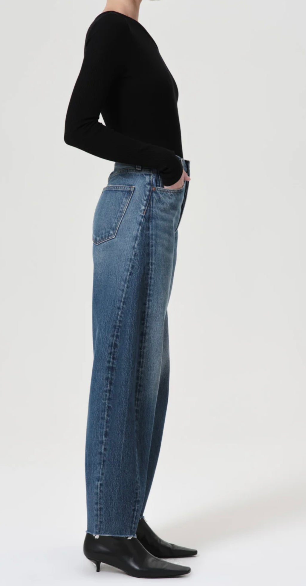 Luna Pieced Barrel Jeans