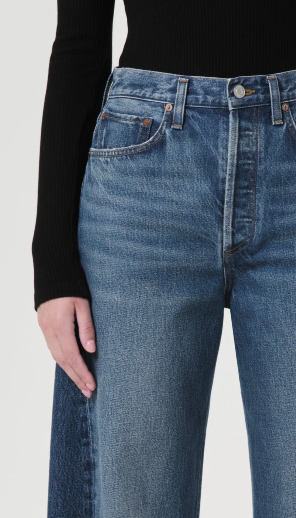 Luna Pieced Barrel Jeans