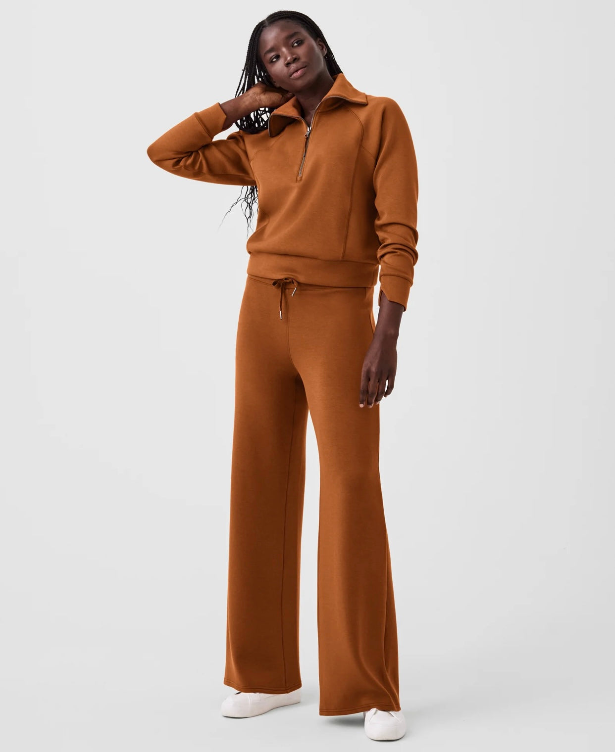 Air Essentials Wide Leg Pant in Butterscotch