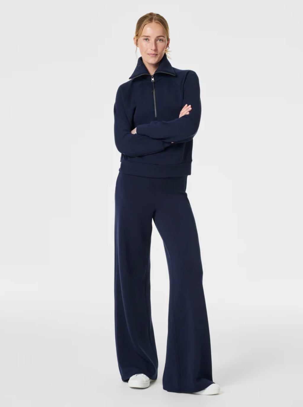 Air Essentials Wide Leg Pant in Timeless Navy