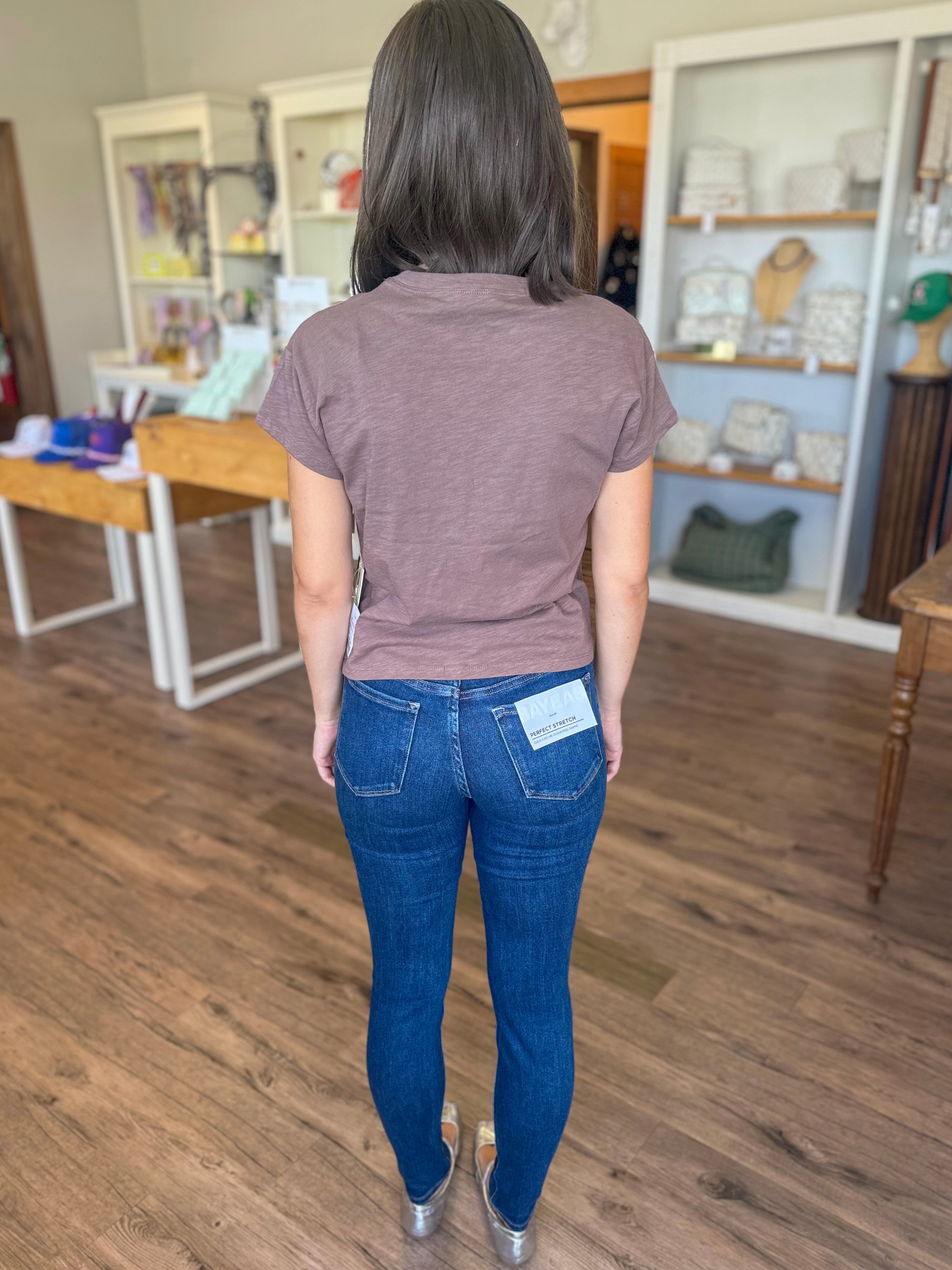 Emily Mid Rise Skinny Jeans