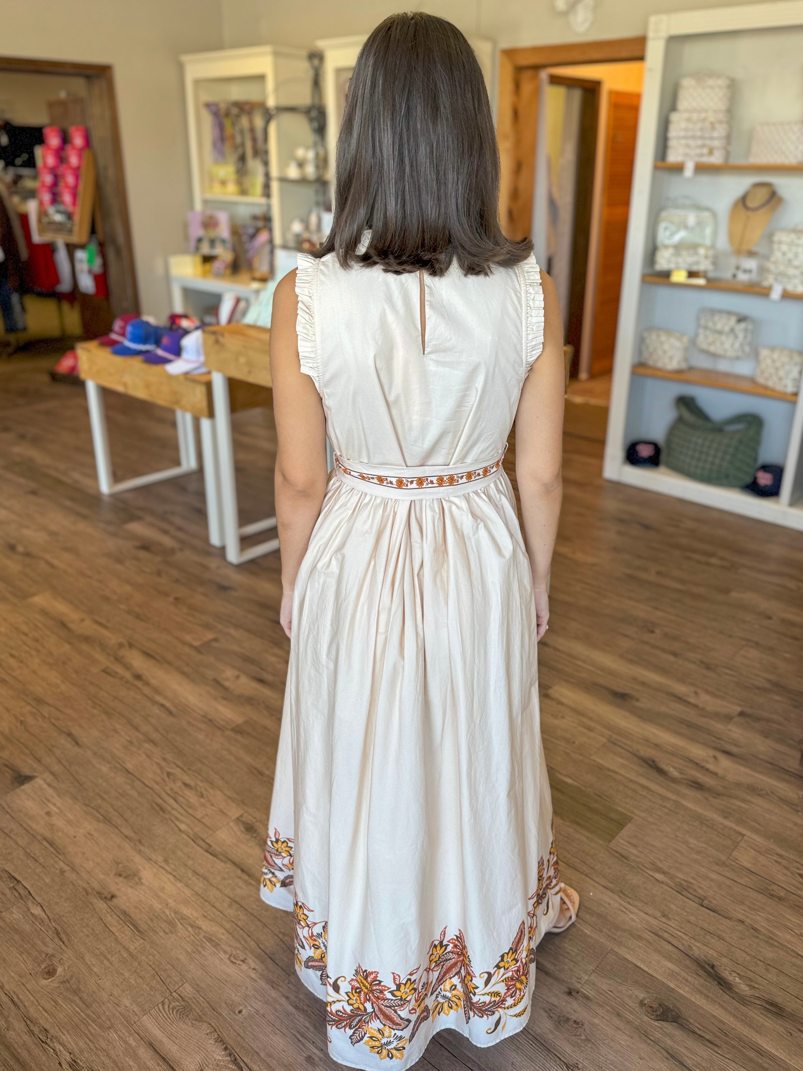 Constance Dress in Auburn Floral