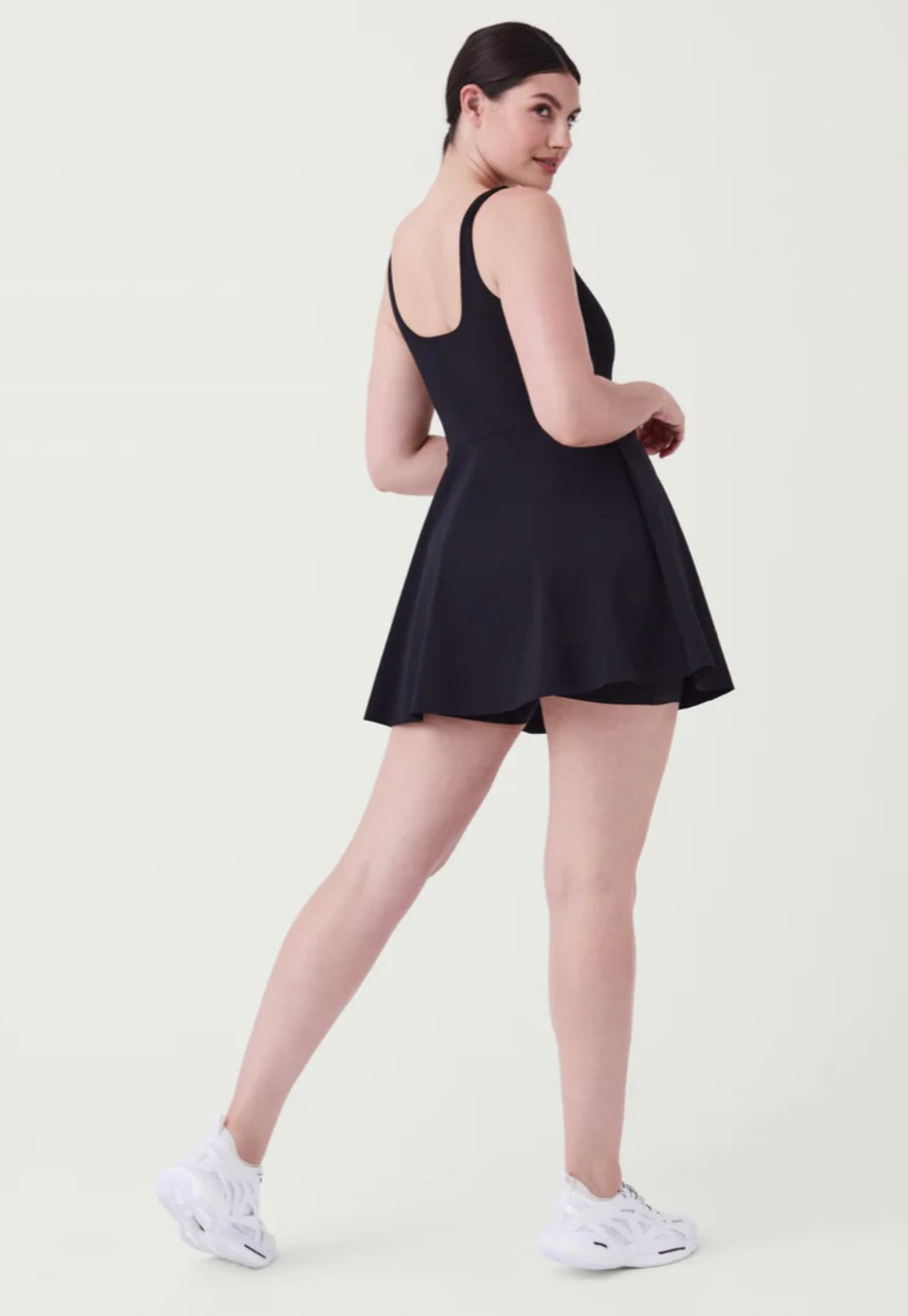 Get Moving Square Neck Dress