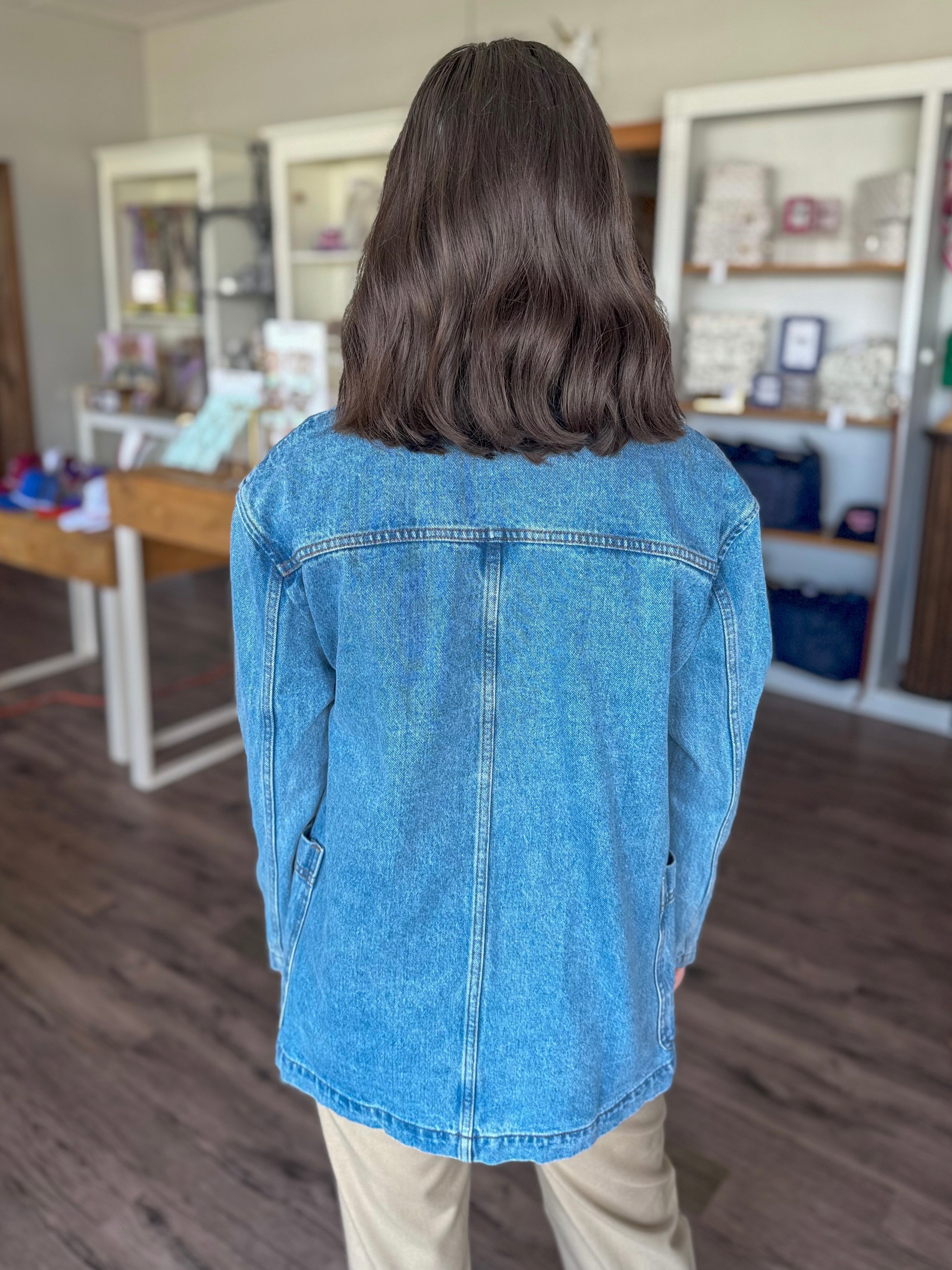 Denim Oversized Blazer