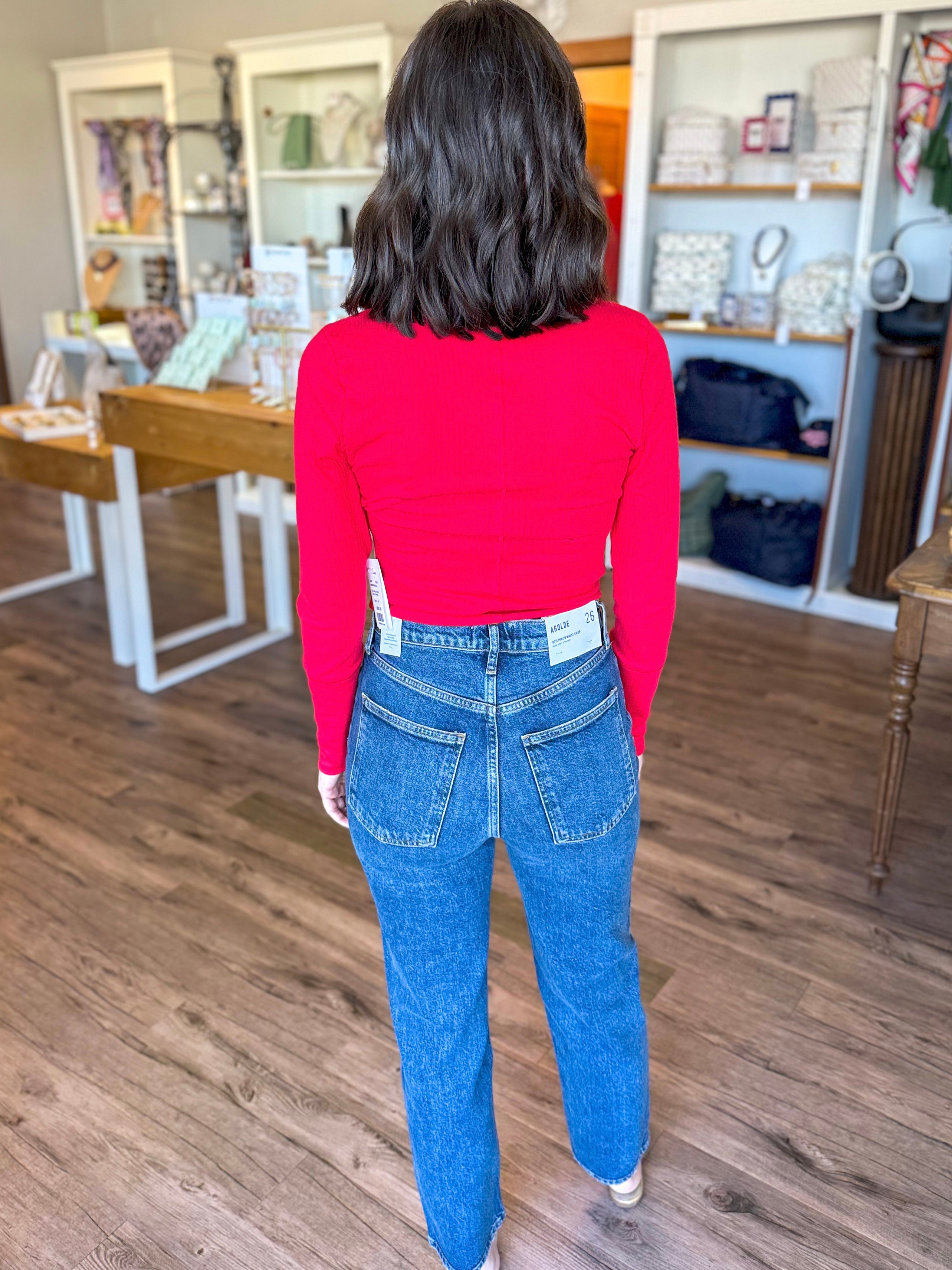 90’s Pinch Waist Crop in Solace