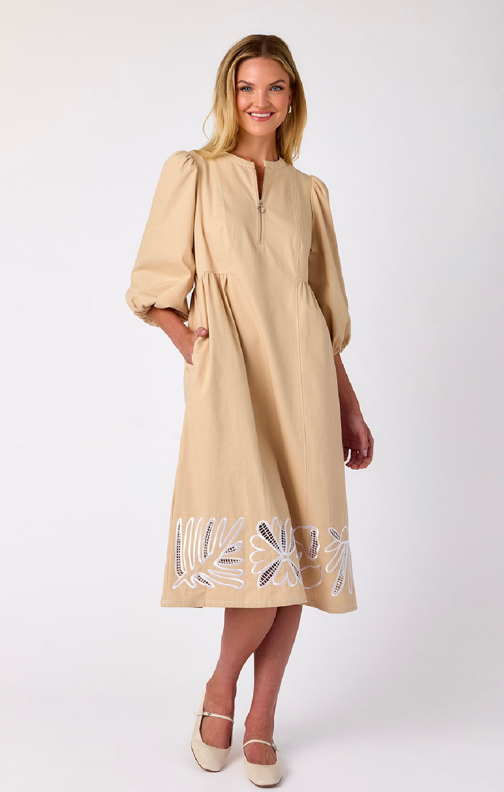 Indie Dress in Ecru